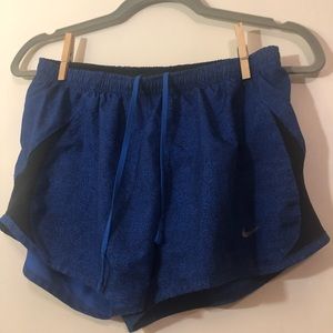 Nike Blue Black Exercise Shorts size small